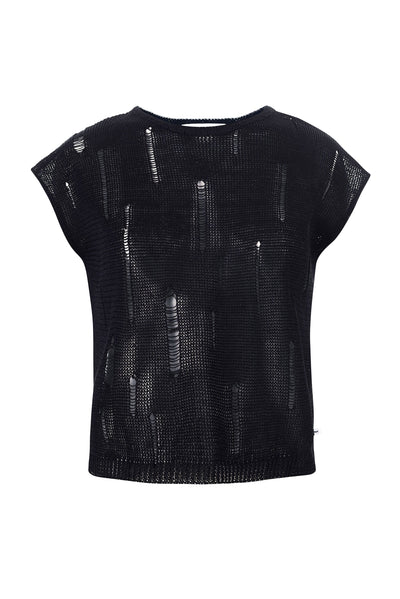 Terra Distressed Linen Top