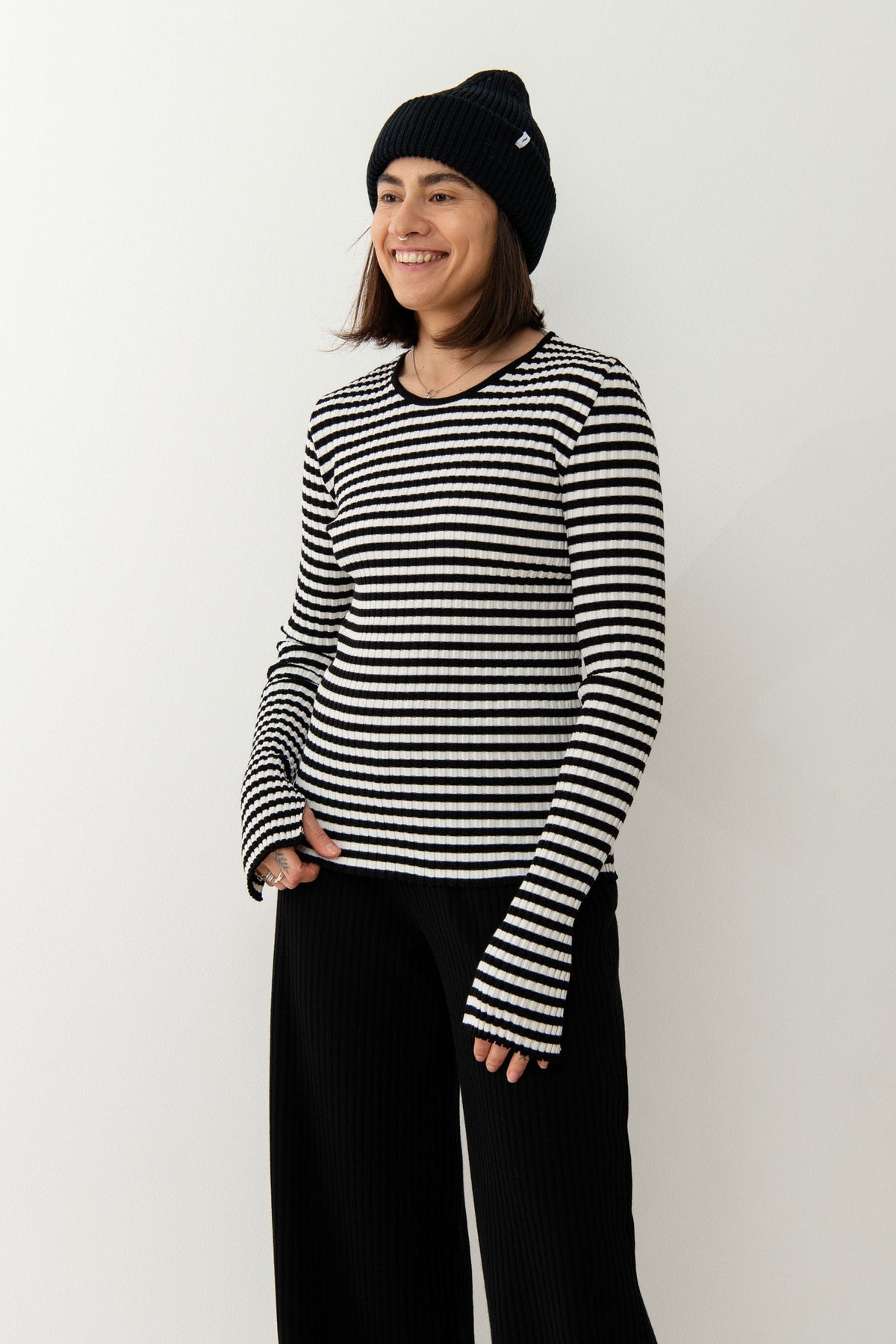 Brera Ribbed Long-Sleeve Top