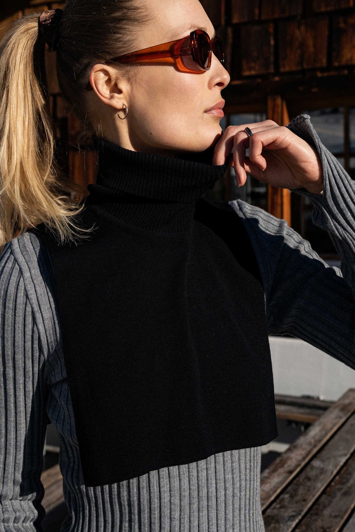 Punto 100% Merino Bib Neck