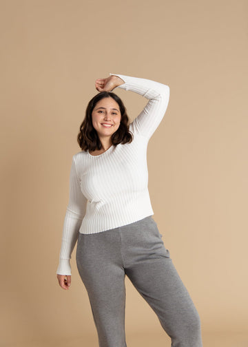 Brera Ribbed Long-Sleeve Top