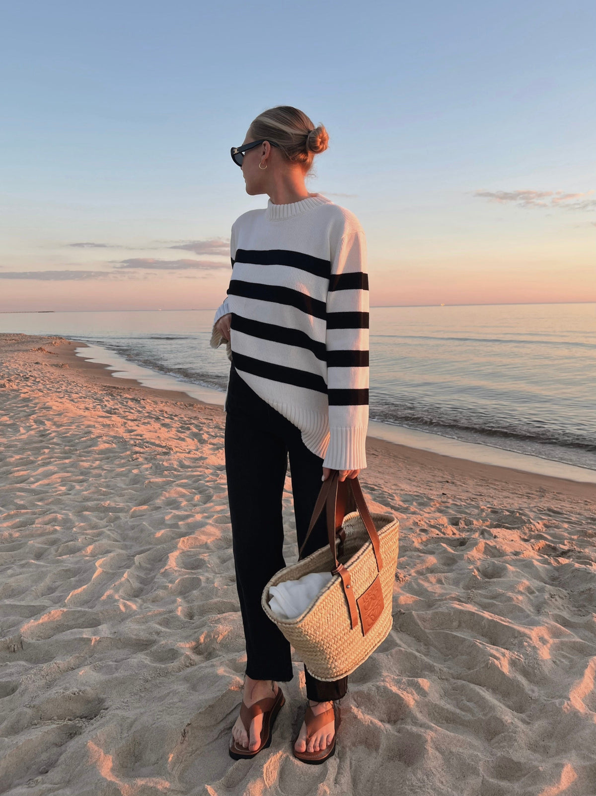 Marina Striped 100% Merino Jumper