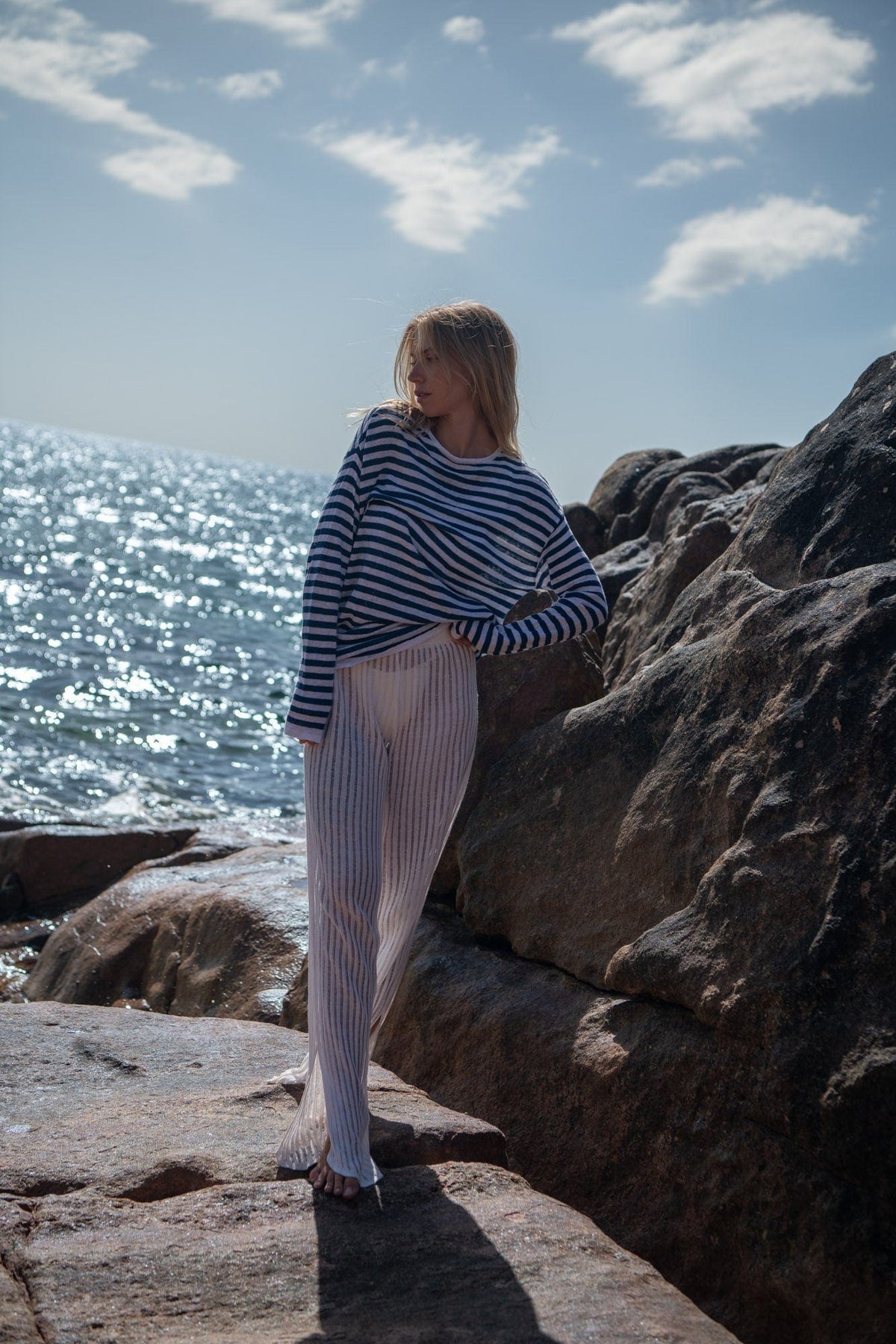 Tanto 100% Linen Long-Sleeve Top